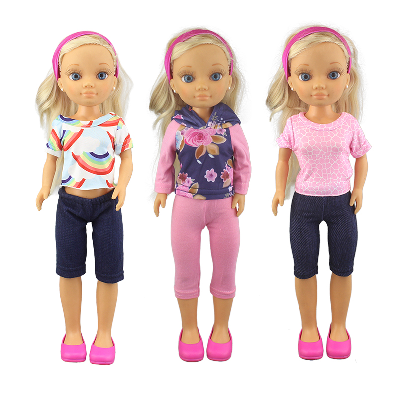 2021 42cm FAMOSA Nancy Doll (인형 및 신발 포함되지 않음), 소녀 인형 액세서리에 맞는 탑 슈트 옷